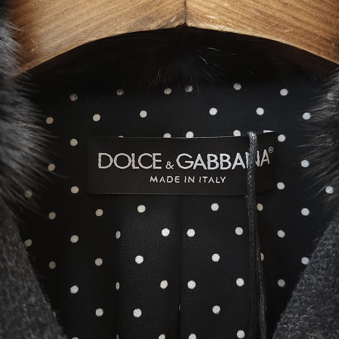 돌체앤가바나 울코트 밍크퍼 쥬얼리 버튼 버진울 코트 38 상품이미지5