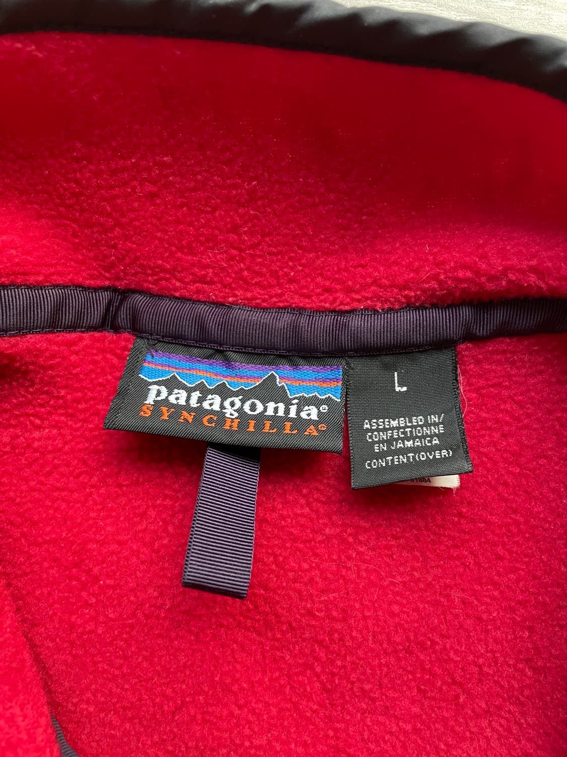 90s 파타고니아 신칠라 레드 블랙 상품이미지3
