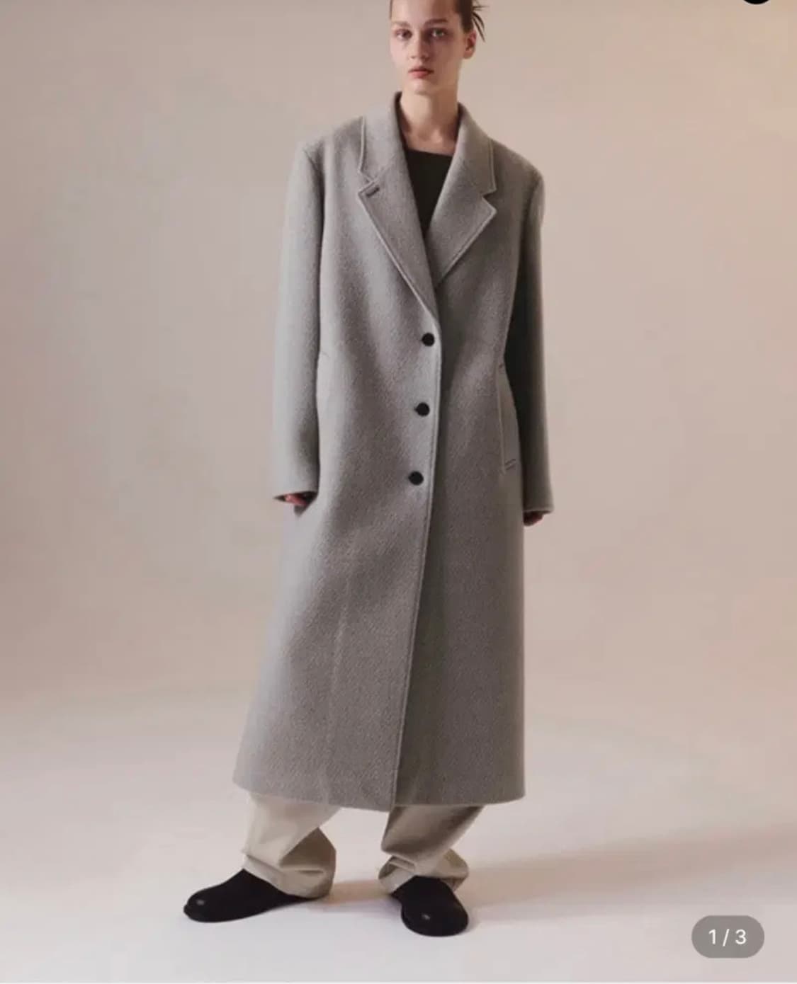 인사일런스 우먼 클래식 맥시 코트 베이지 S 상품이미지1