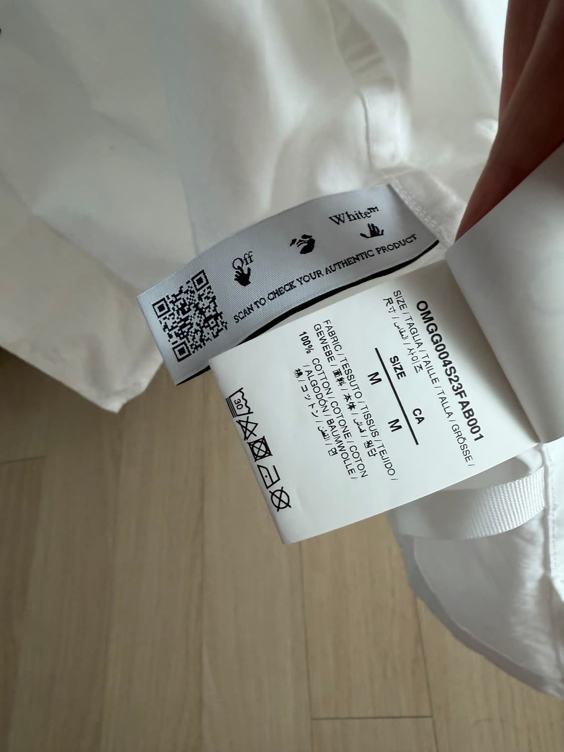 오프화이트 EXACT OPP HOLIDAY SHIRT WHITE 23PO 상품이미지3