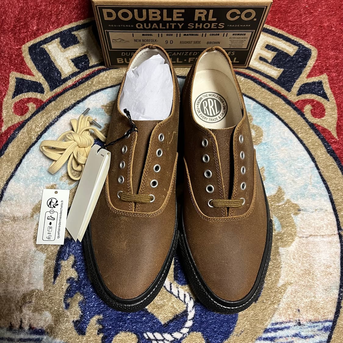 RRL 러프아웃 스웨이드 스니커즈 신발 더블알엘 상품이미지1
