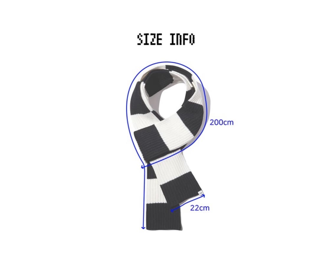 LMR 엘엠알 블럭 스트라이프 머플러 상품이미지5