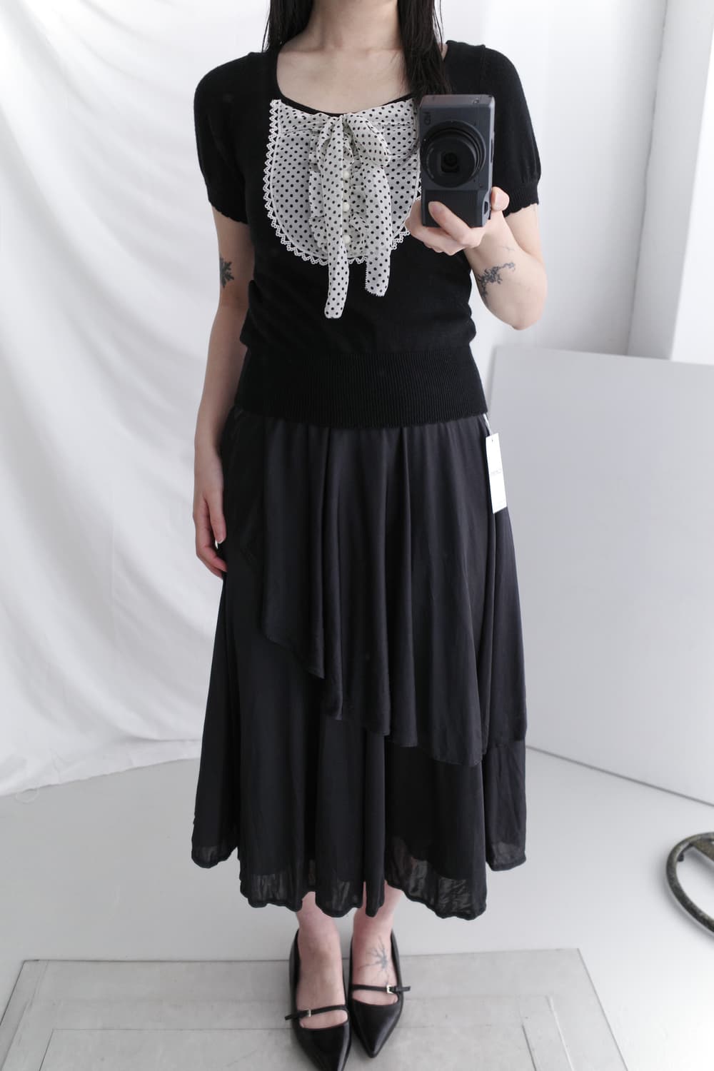 dot frill half knit 상품이미지6