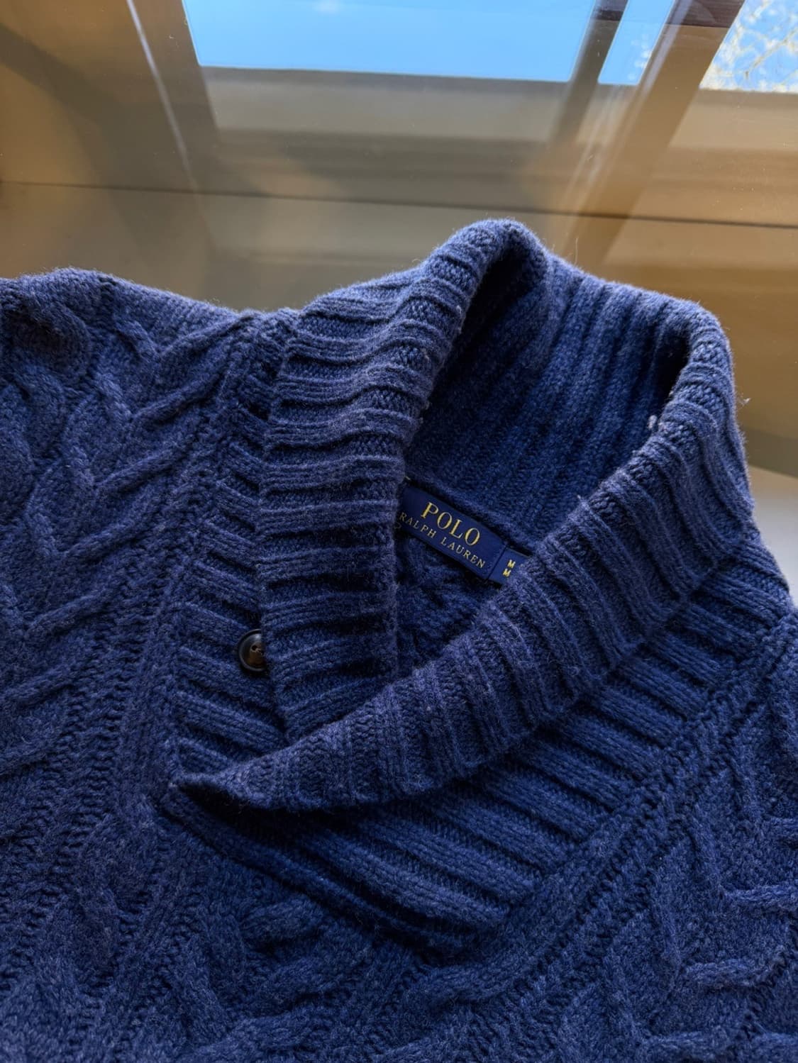 폴로 랄브로렌 숄칼라 니트 100 상품이미지7