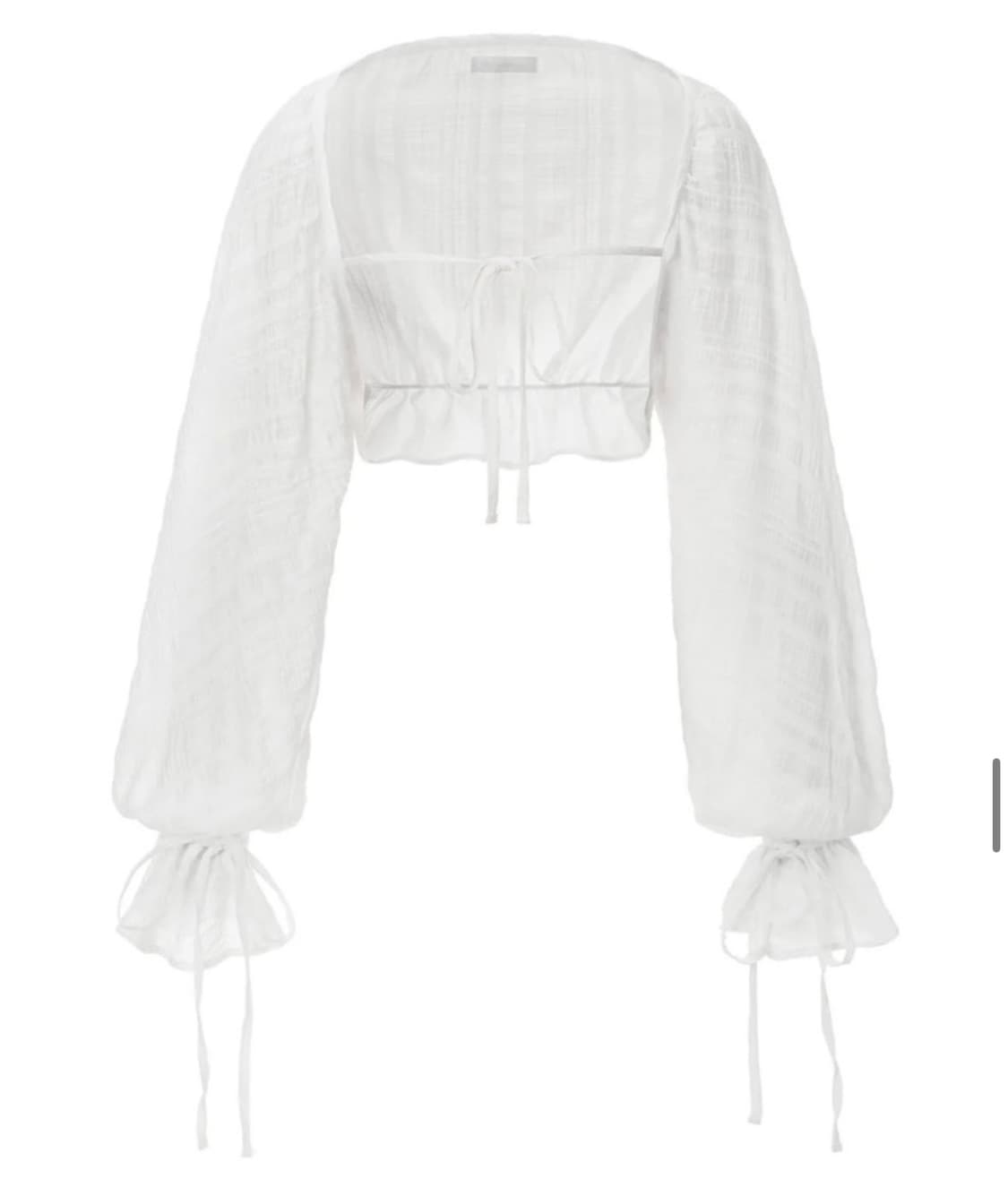 쓰리타임즈 파르페 볼레로 가디건 화이트 상품이미지1