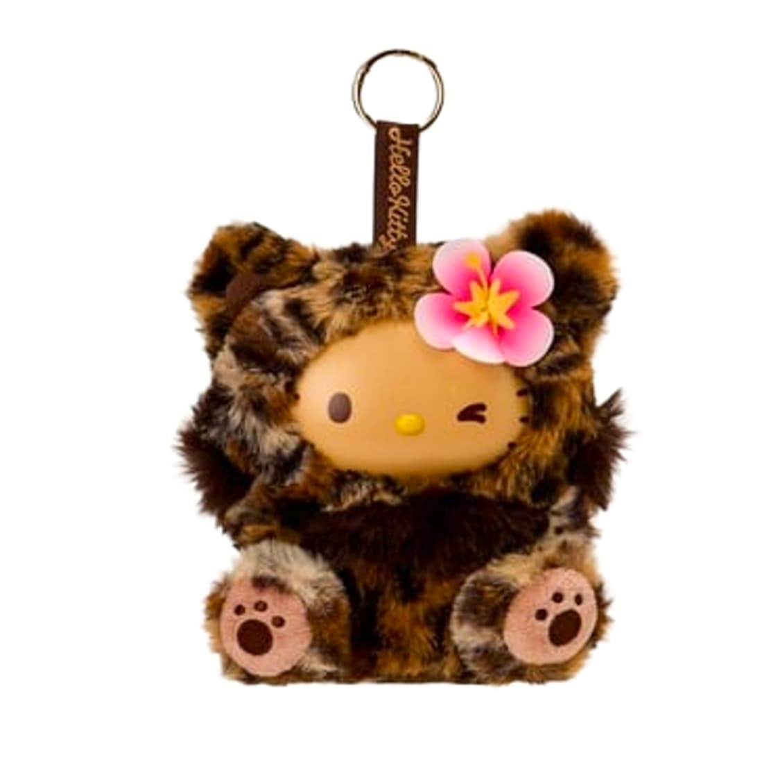 산리오 헬로 키티 파인 페이스 캣 브라운 키링 상품이미지1