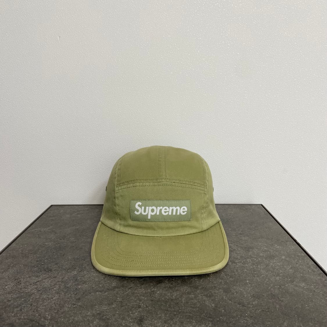 (OS) 슈프림 박스로고 캠프캡 모자 워시드 올리브 카키 상품이미지1