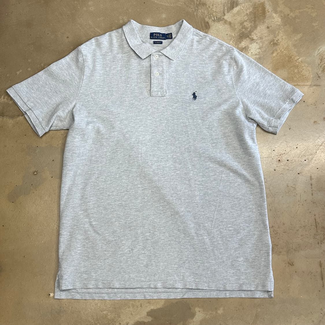 XL 폴로랄프로렌 그레이 카라 반팔 티셔츠 상품이미지2