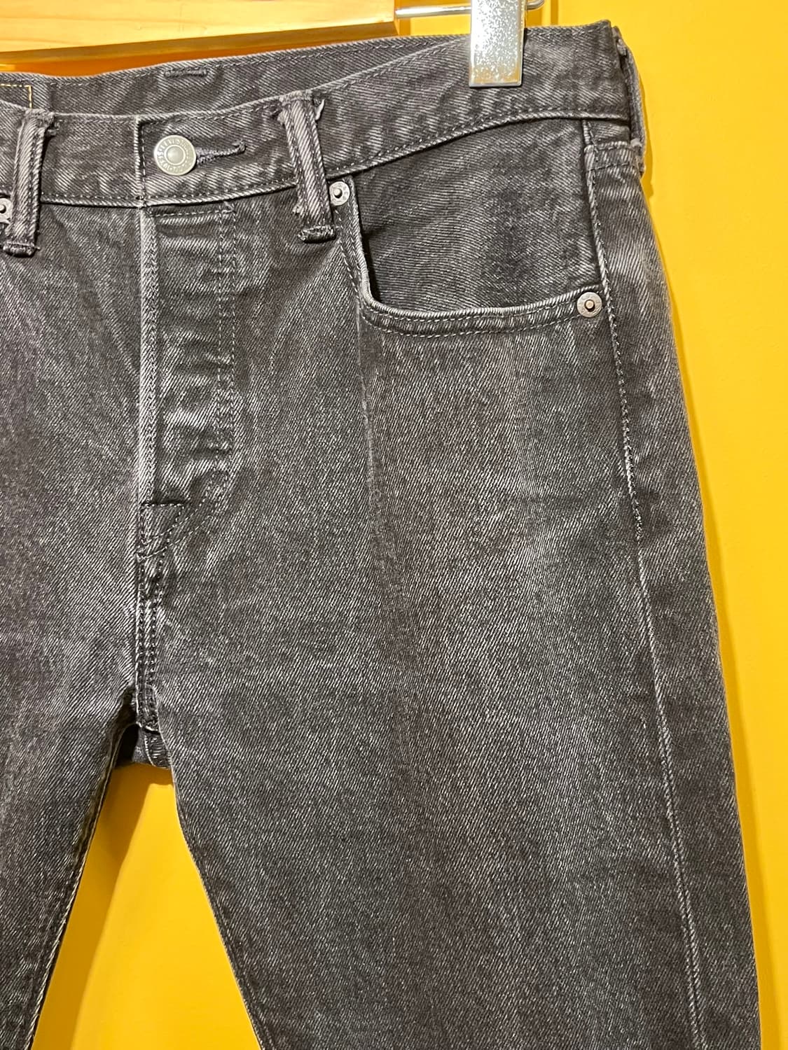 [30x30] 리바이스 501S 블랙 워시드 데님 팬츠 레드탭 청바지 상품이미지2