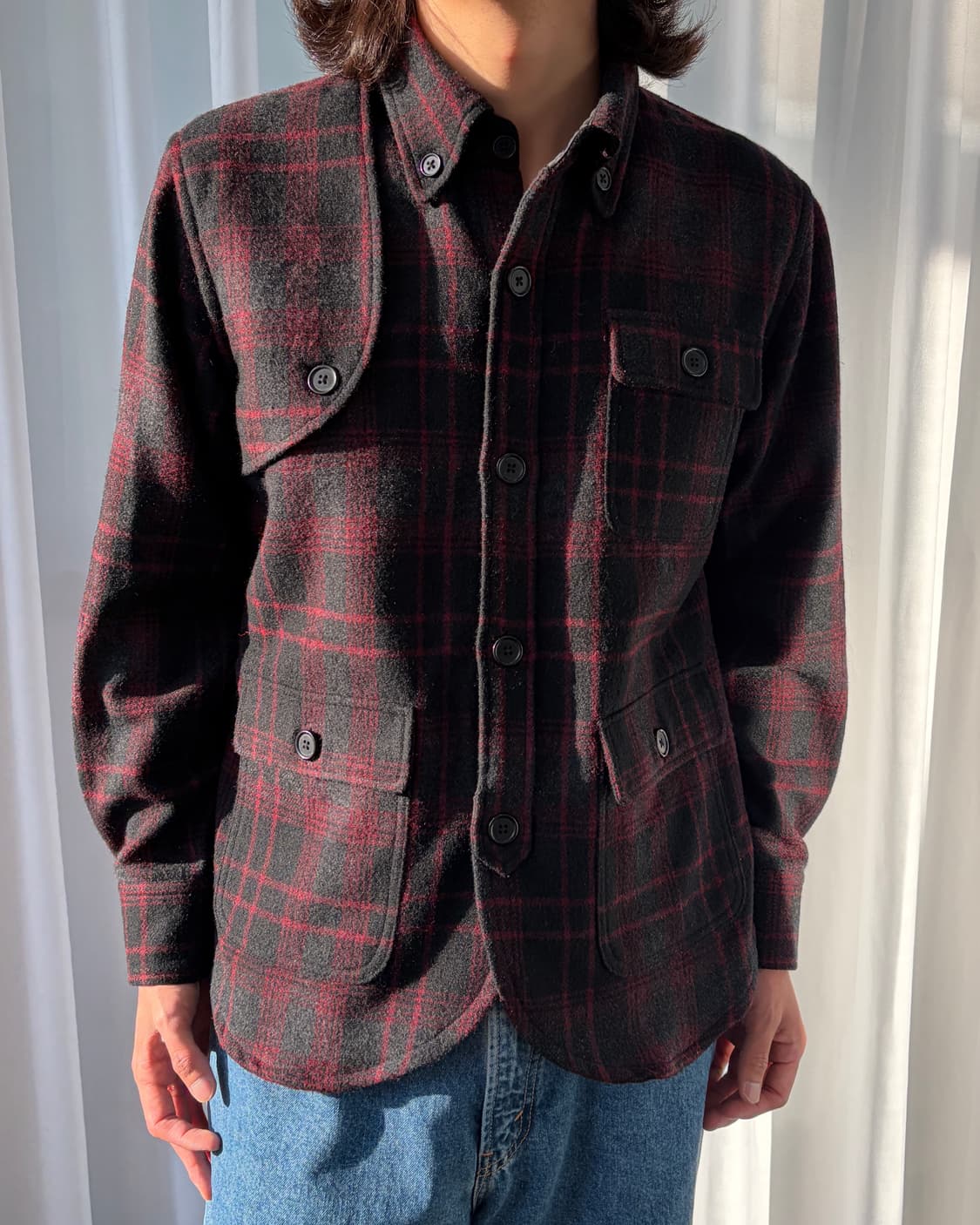 [L]페로우즈 Pherrow's 헌팅 울 셔츠 자켓 상품이미지1