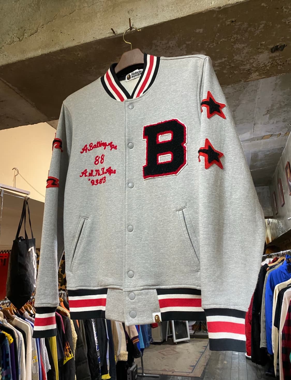 Bape 스타로고 스타디윰 자켓 L 상품이미지2