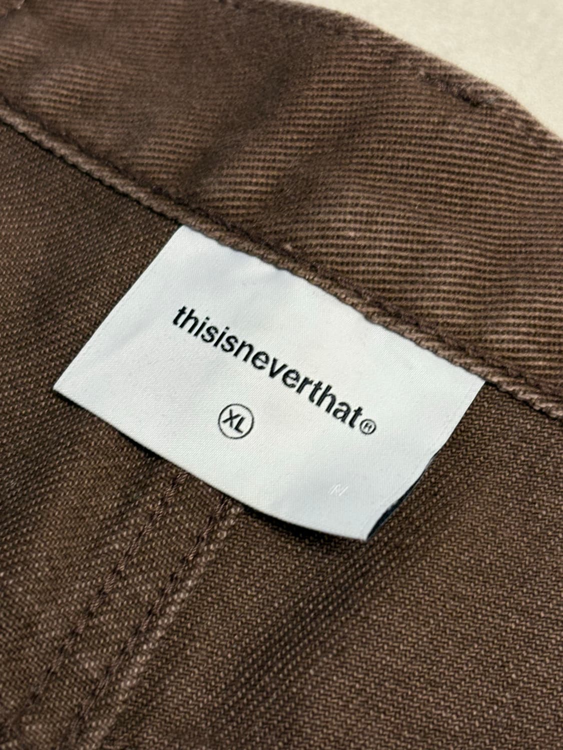 23 FW 디스이즈네버댓 릴렉스드진 브라운  상품이미지2