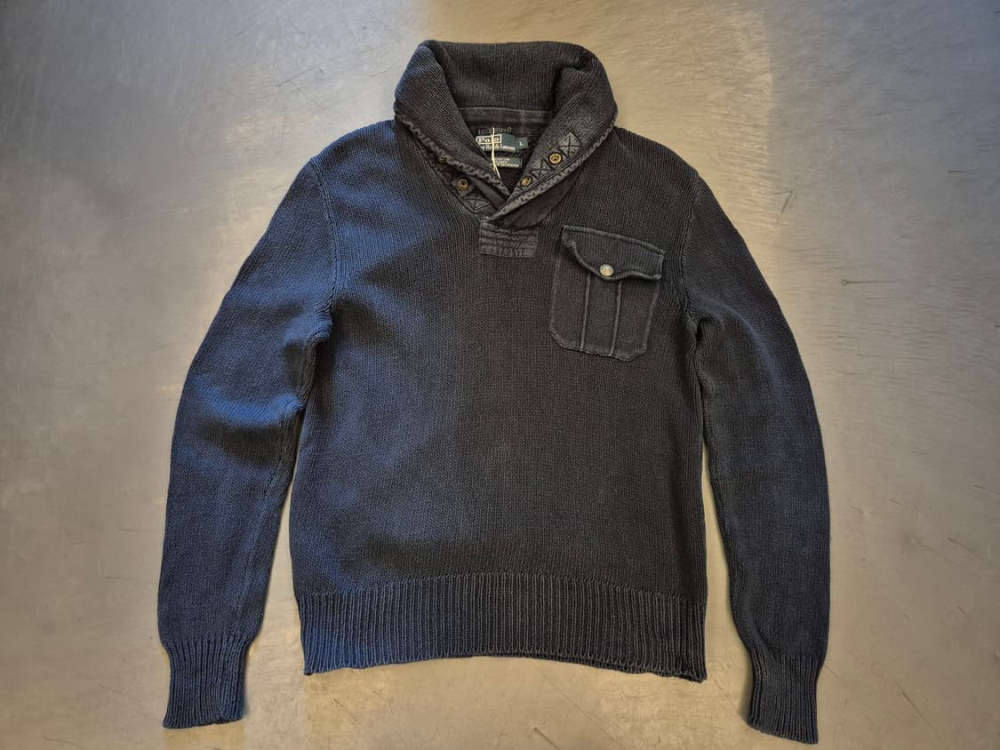 폴로랄프로렌 밀리터리 숄카라 니트 상품이미지1