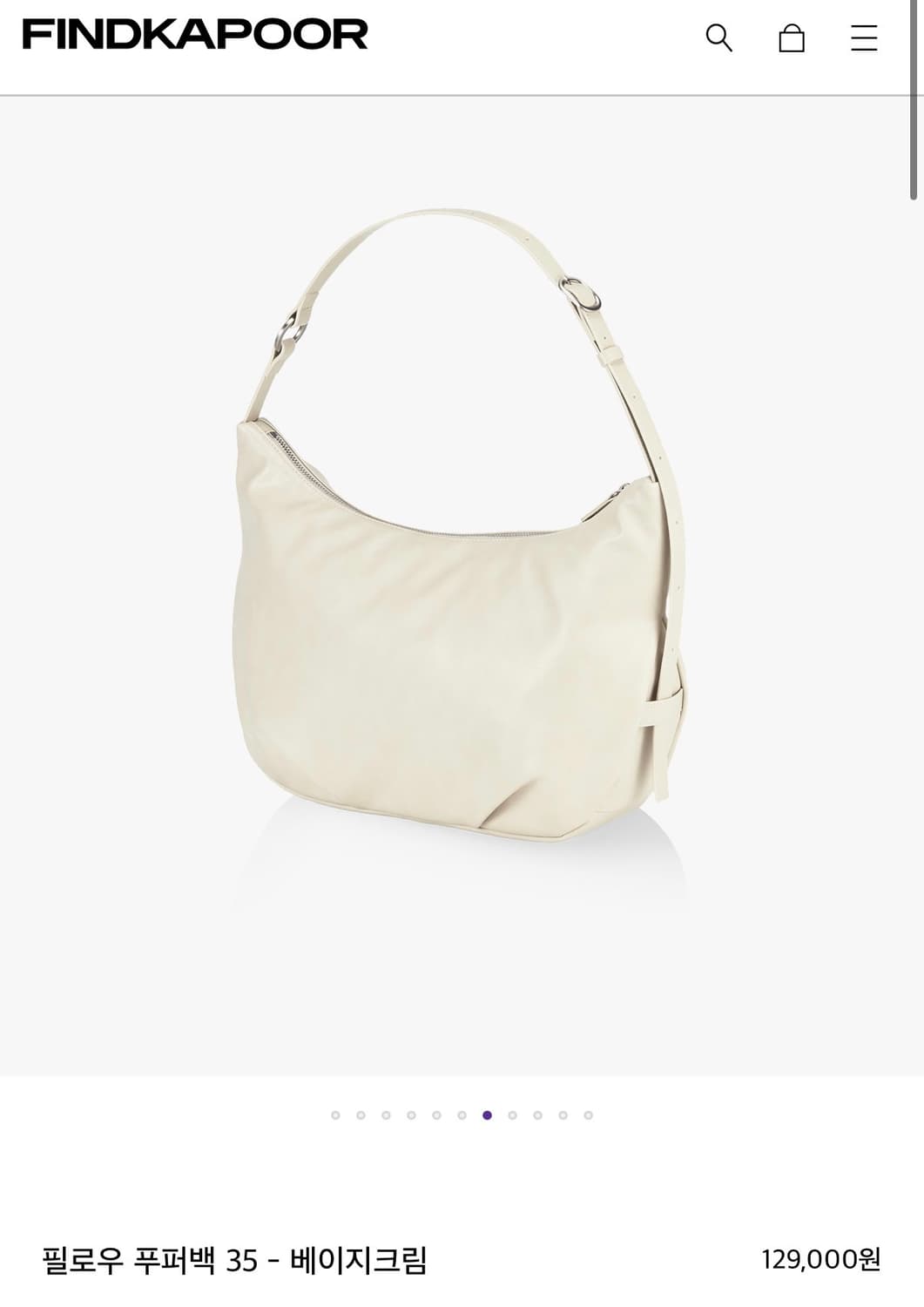 새상품) 파인드키푸어 필로우 푸퍼백, 숄더백 / 정가:12.9만 상품이미지2