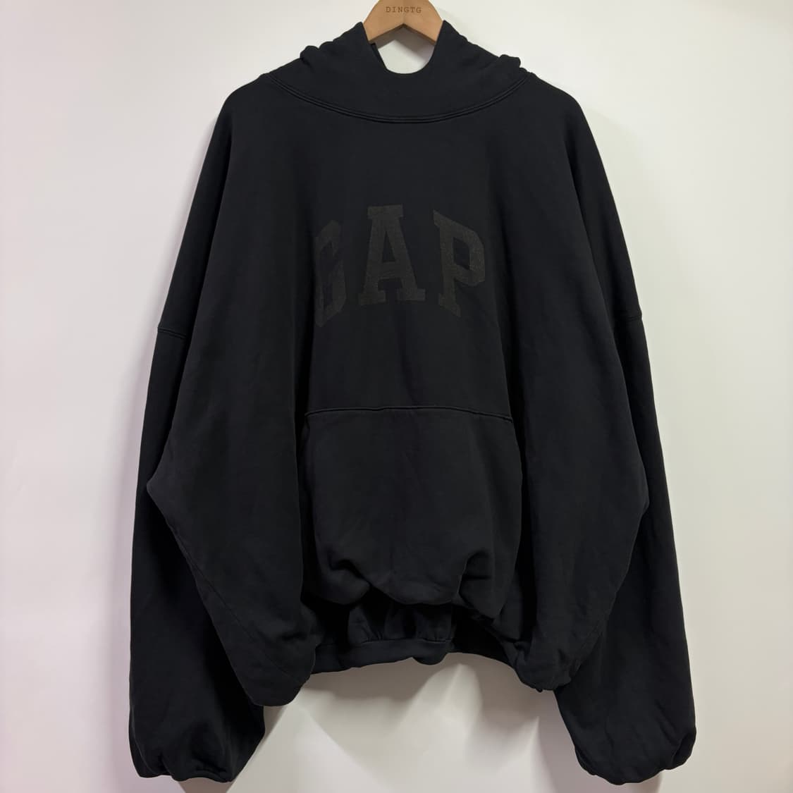[XL] 이지 갭 도브 후드 워시드 블랙 상품이미지1