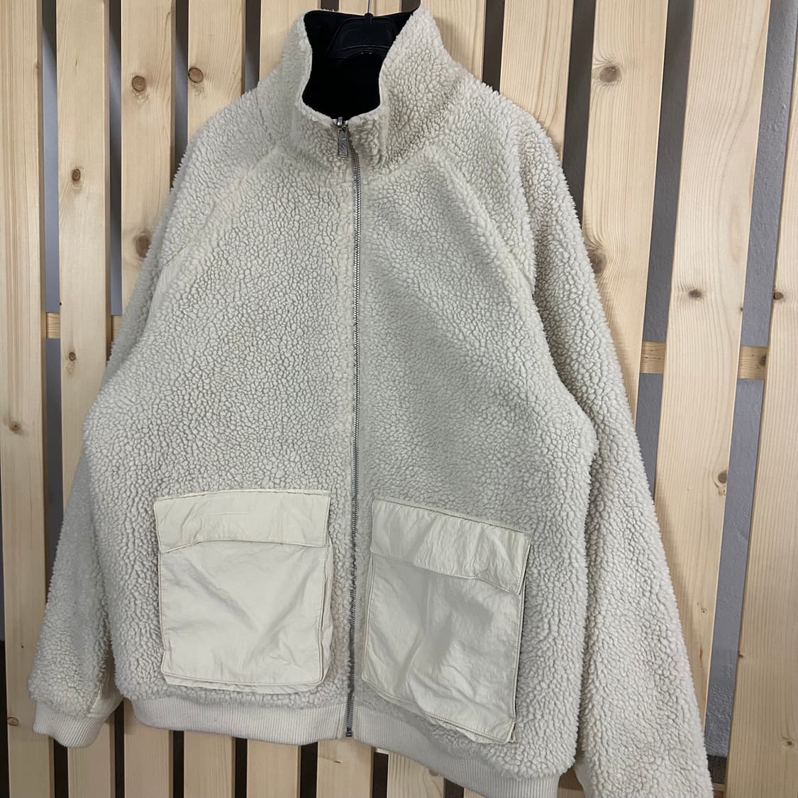 (L) 캘빈클라인 리버시블 양털 플리스 자켓 양면 상품이미지5
