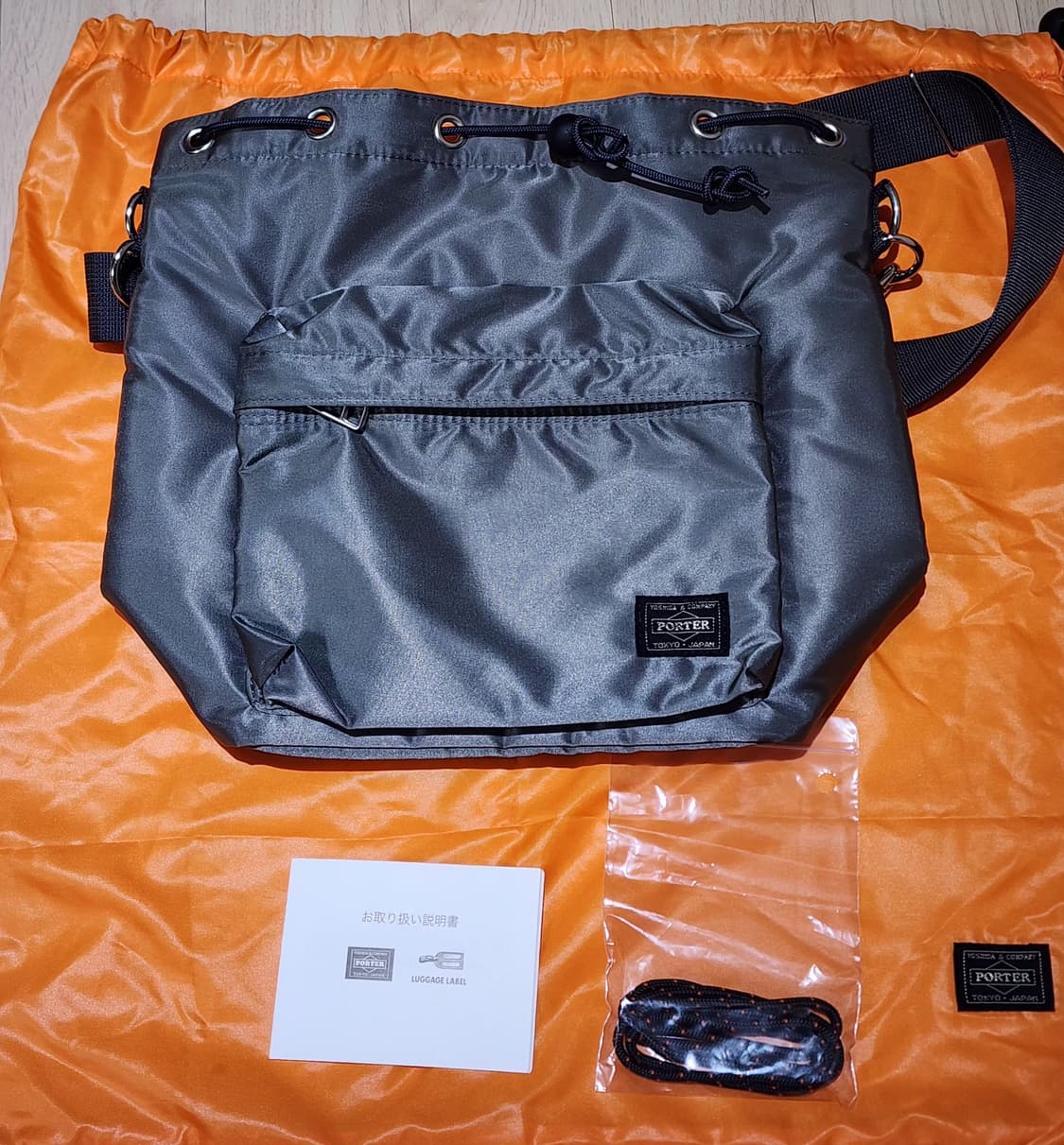 요시다포터 탱커 벌룬삭 라지 실버그레이 상품이미지1