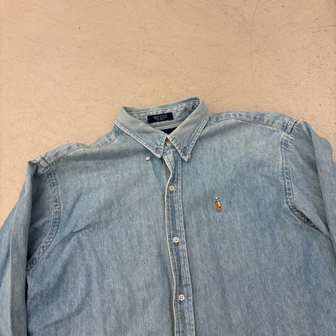 폴로 랄프로렌 페이드 데님 셔츠 상품이미지2
