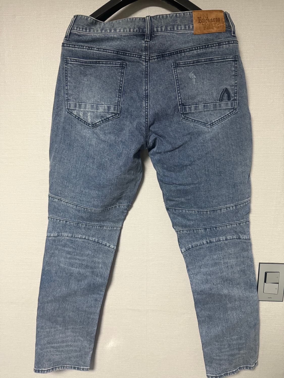 버커루 블루 워싱 데님 바이커 팬츠 34 상품이미지2