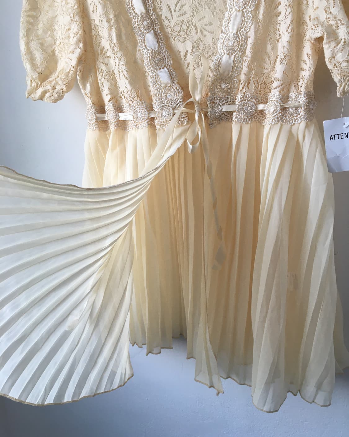 Pleats layer lace cardigan 상품이미지4