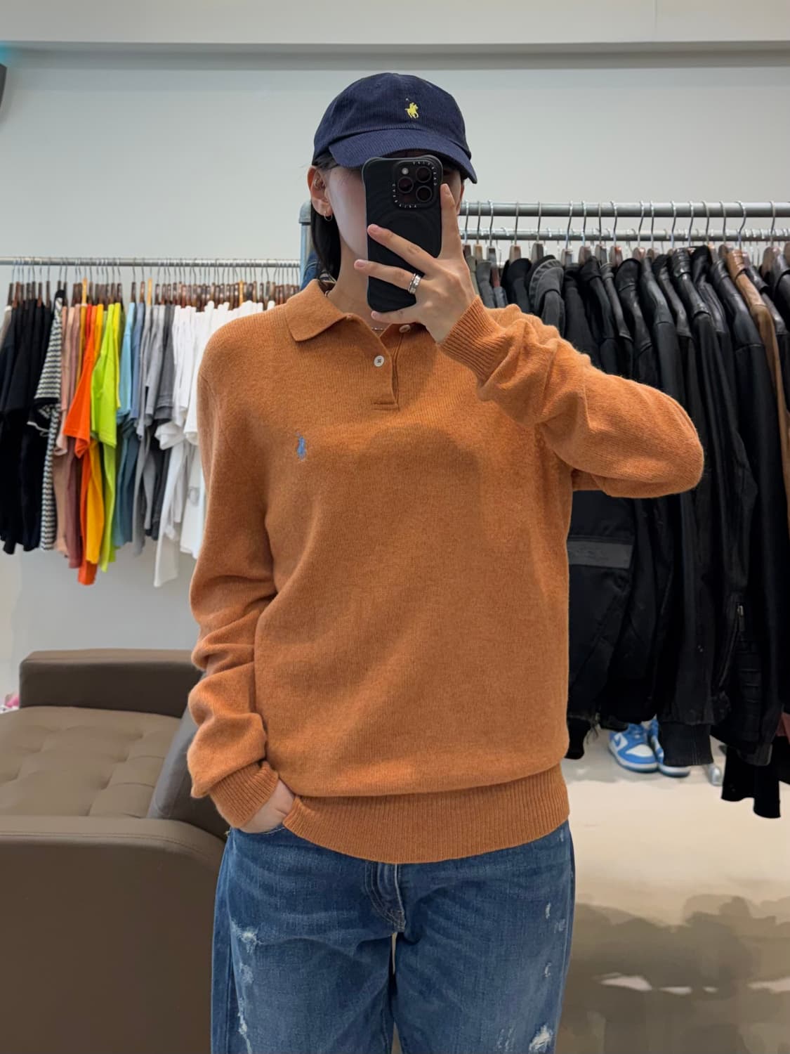 폴로 랄프로렌 램스울 카라넥 니트 상품이미지8