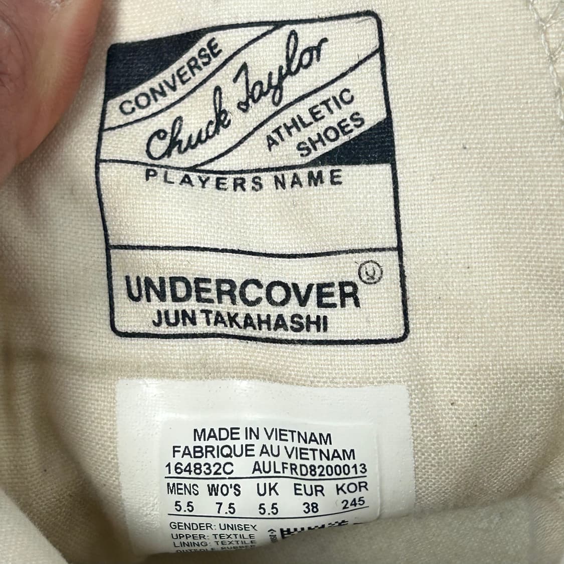 [UNDERCOVER] 컨버스 x 언더커버 척 70 하이 더 뉴 워리어스 상품이미지7