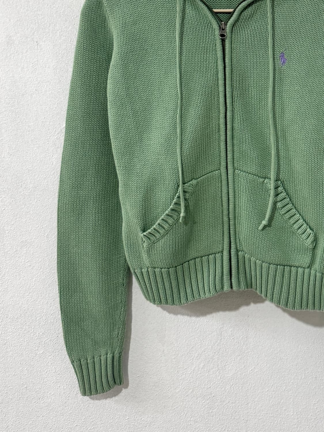 폴로 니트 후드집업 상품이미지3