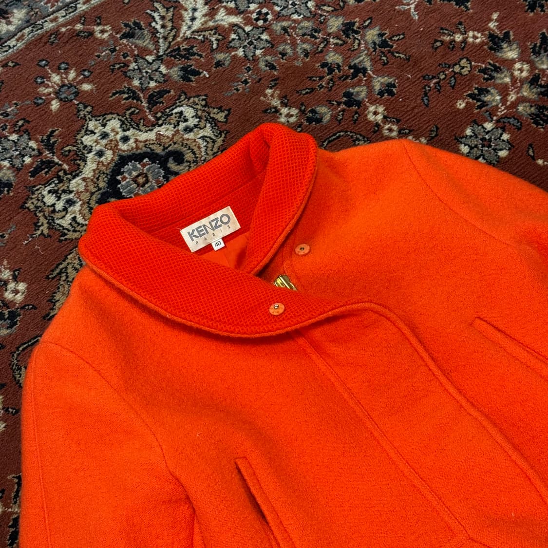 KENZO 겐조 부클레 울 자켓 (40) 숏 코트 상품이미지2