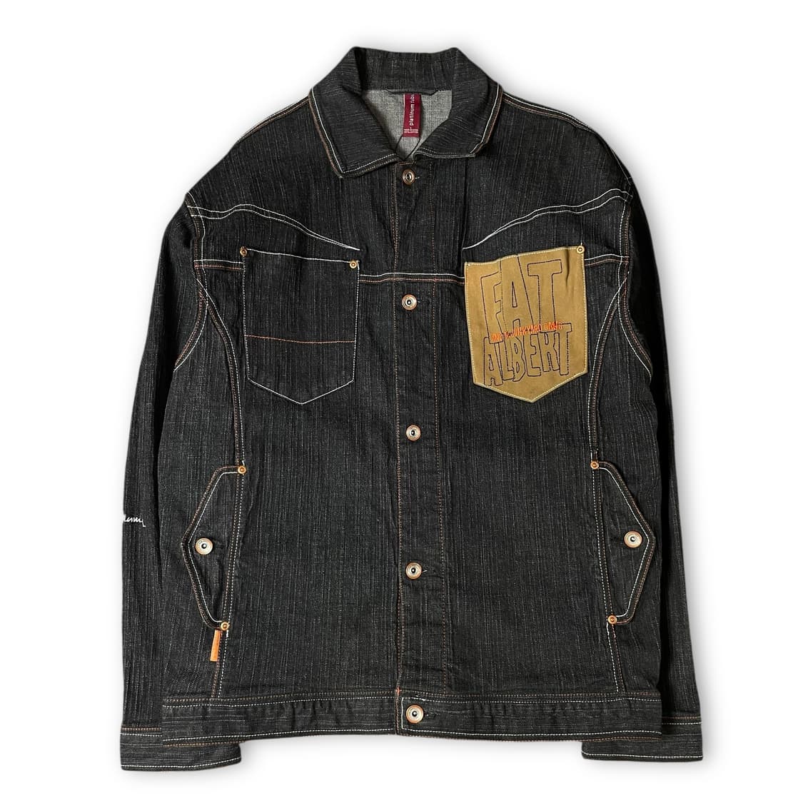 플래티넘 후부 팻알버트 흑청 데님 셔츠 자켓 105 상품이미지1