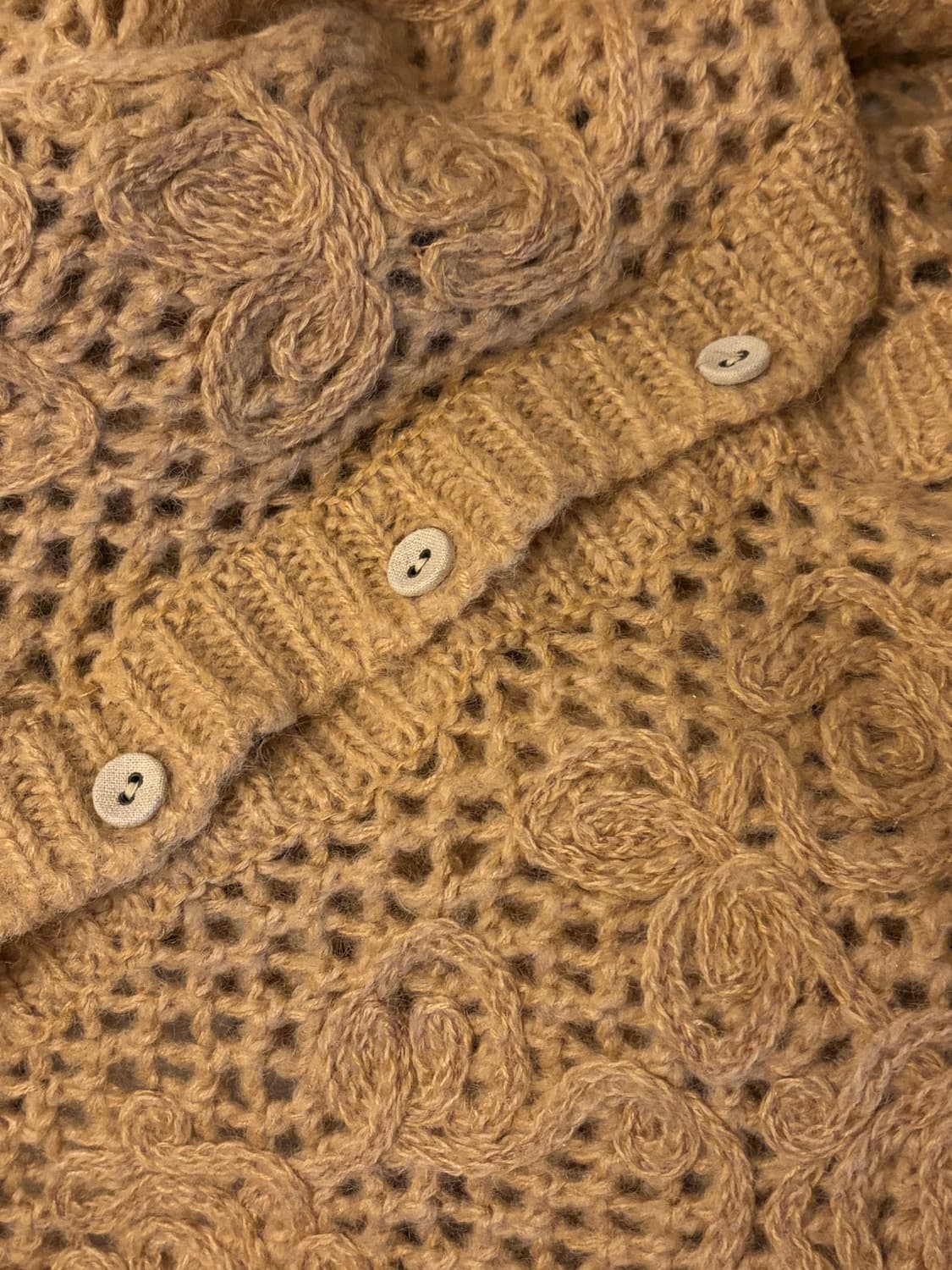 시눈st 가디건 로즈짜임 니트 상품이미지2