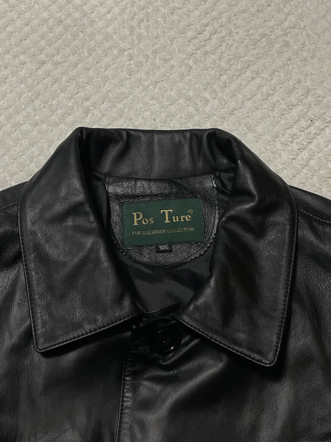 웨스턴 무드 카우하이드 소가죽 레더 카 코트 상품이미지4