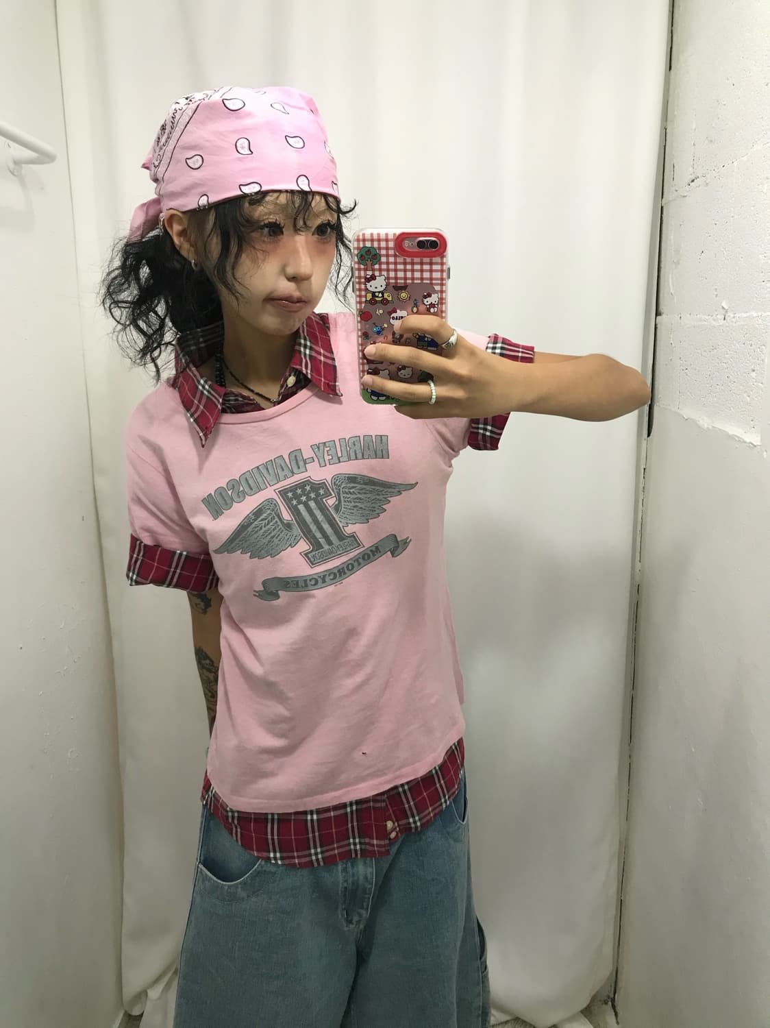 Harley-Davidson Pink T-shirt 상품이미지4