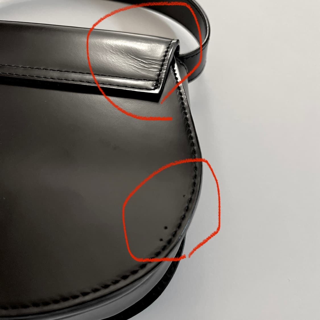 꼼데가르송 폴드 오버 탑 미니백 상품이미지4