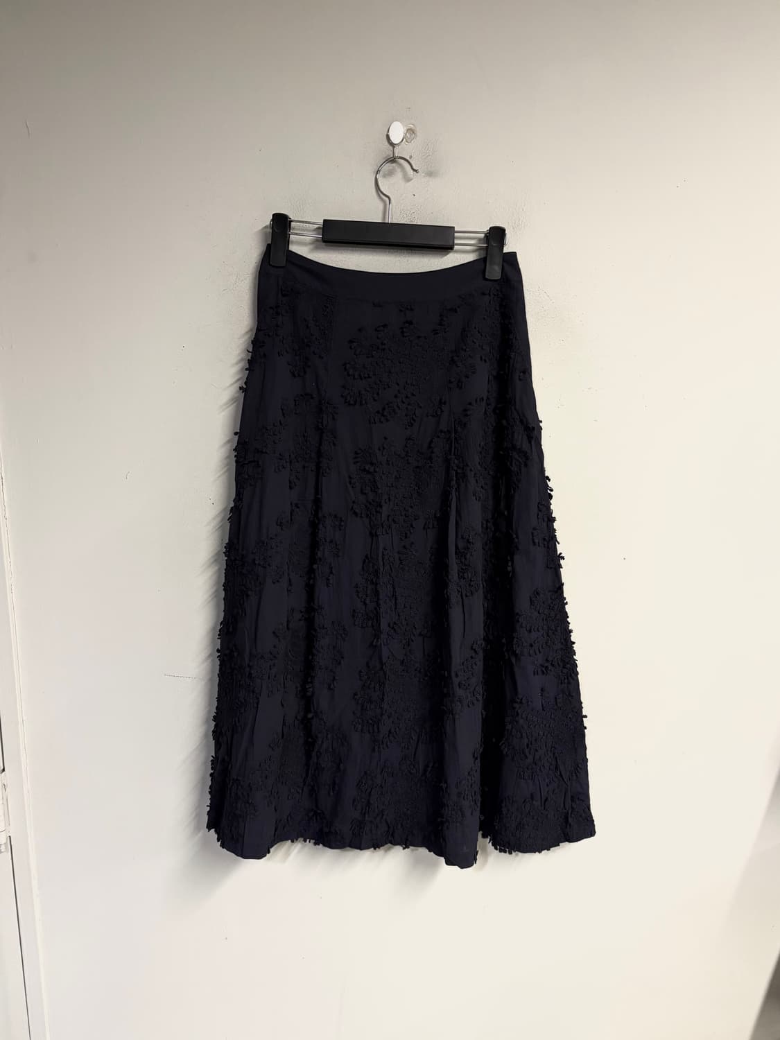 HIROKO BIS textured cotton skirt purple  상품이미지1