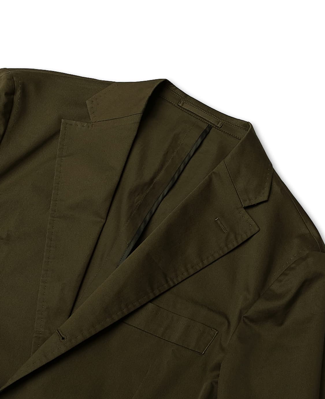 힐튼 [Hilton] 그루포 베스티 카키 코튼 수트 셋업 면수트 면정장 상품이미지3