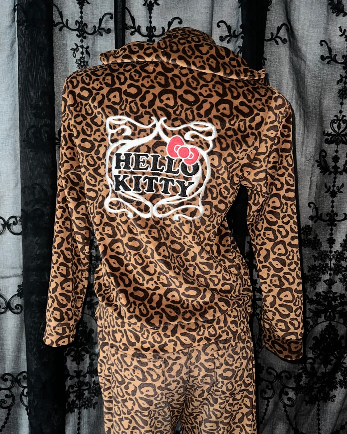 leopard sweat suit set up 상품이미지4