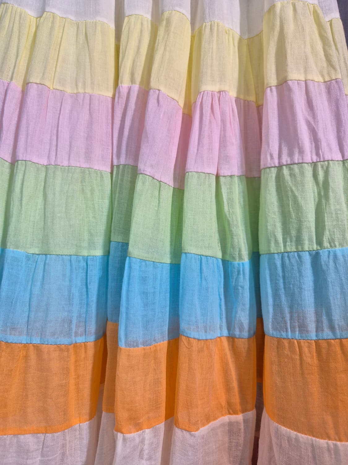 파스텔 캉캉 롱 스커트 55 66 상품이미지4