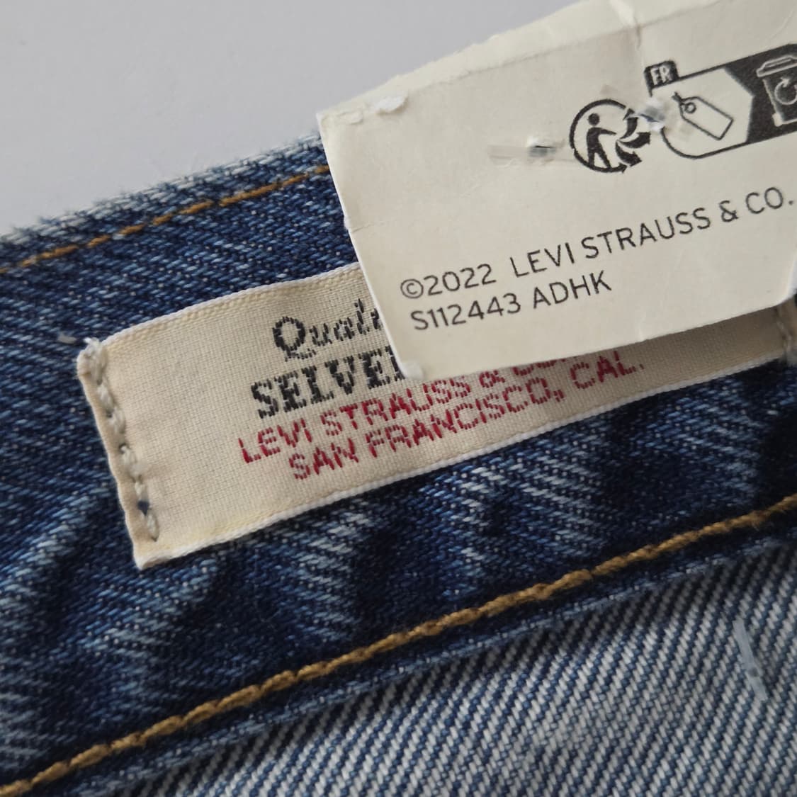 리바이스 501 빅E 우먼 셀비지 데님팬츠 24/28  상품이미지7