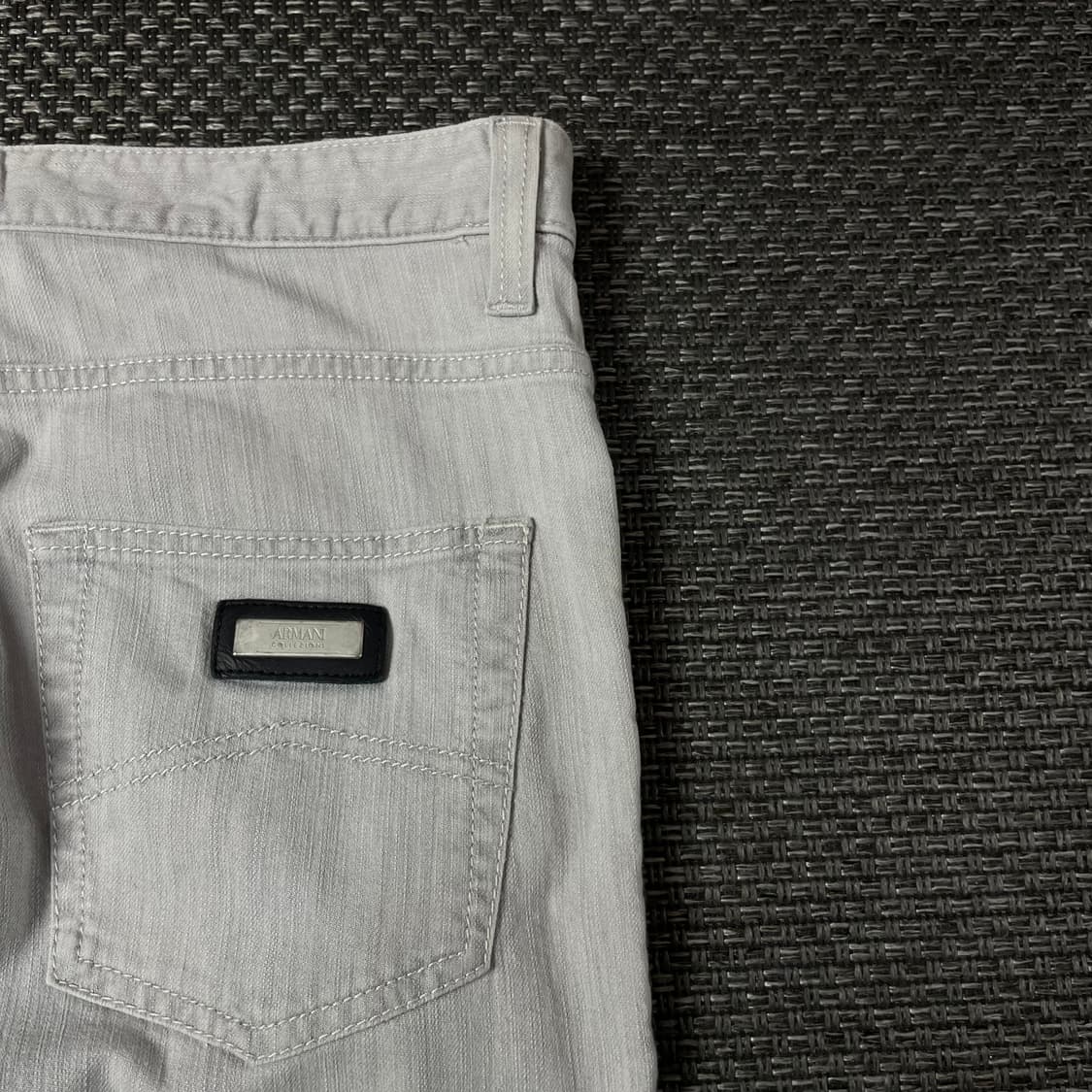 (32) 아르마니 꼴레지오니 라이트그레이 데님 팬츠 슬림핏 상품이미지7