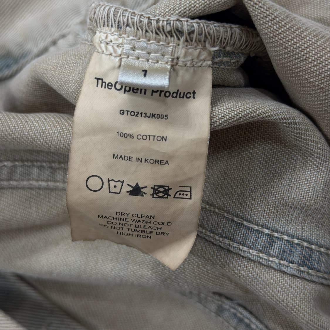 더오픈프로덕트 타이다이 데님자켓 1 상품이미지4