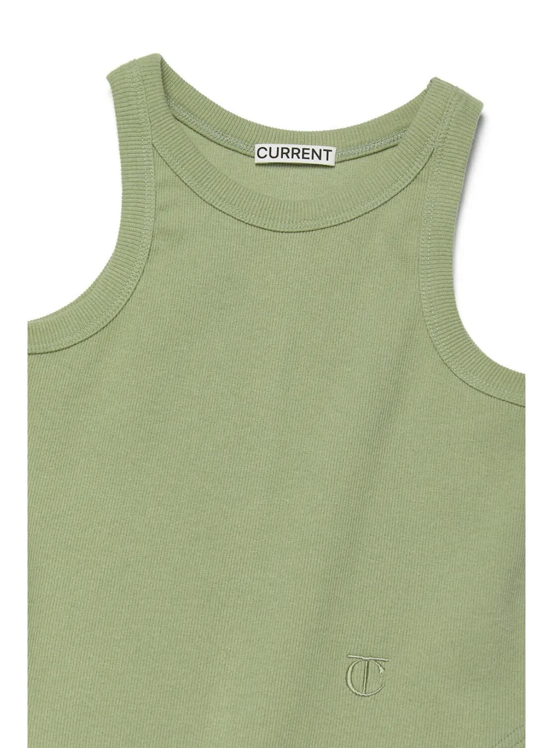 커렌트 심볼 립 슬리브리스 카키 베이지 상품이미지5