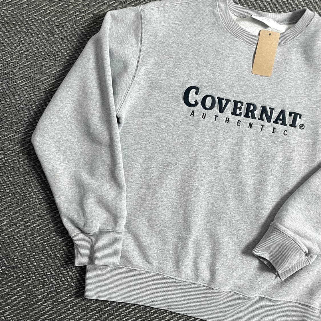 커버낫 어센틱 빅로고 박시핏 맨투맨 그레이o 5035 상품이미지2