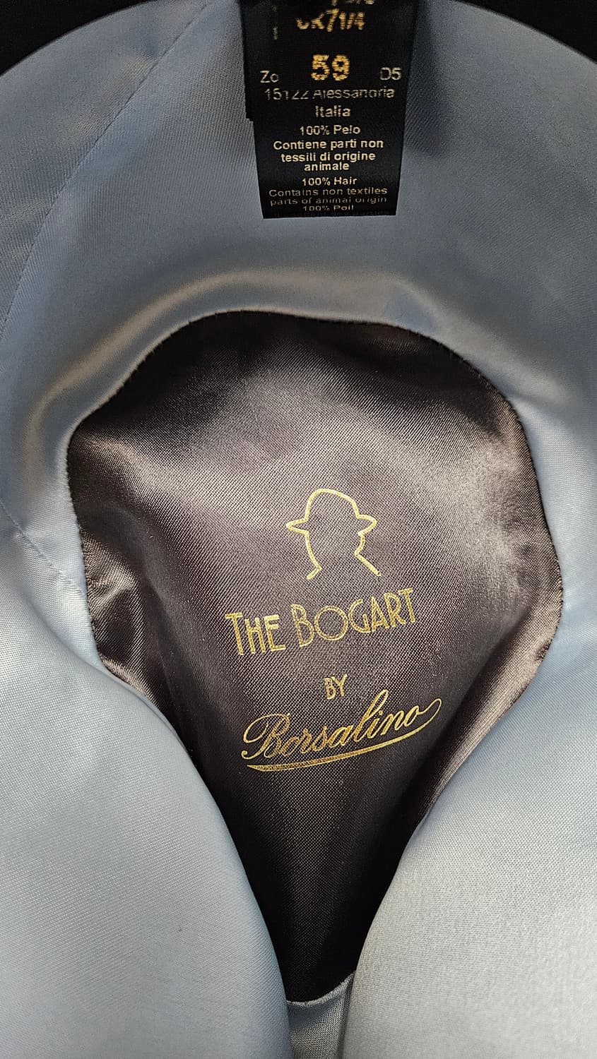 볼사리노 보가트 Borsalino Bogart 네이비 페도라 59 상품이미지6