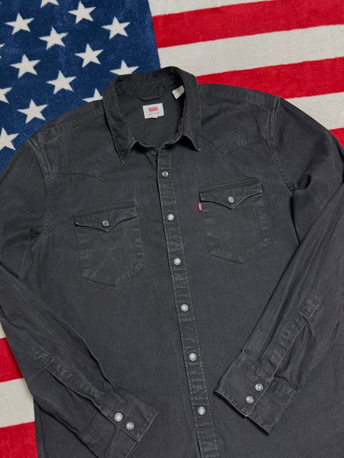 리바이스 워시드블랙웨스턴셔츠 Levi’s Western shirt [L] 상품이미지6