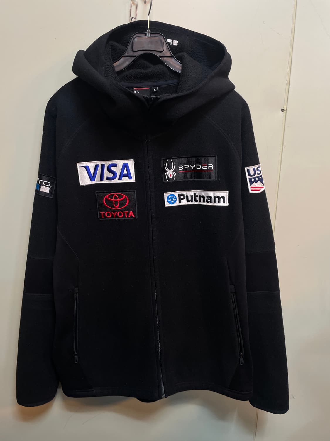 스파이더 us스키팀 후드집업 상품이미지1