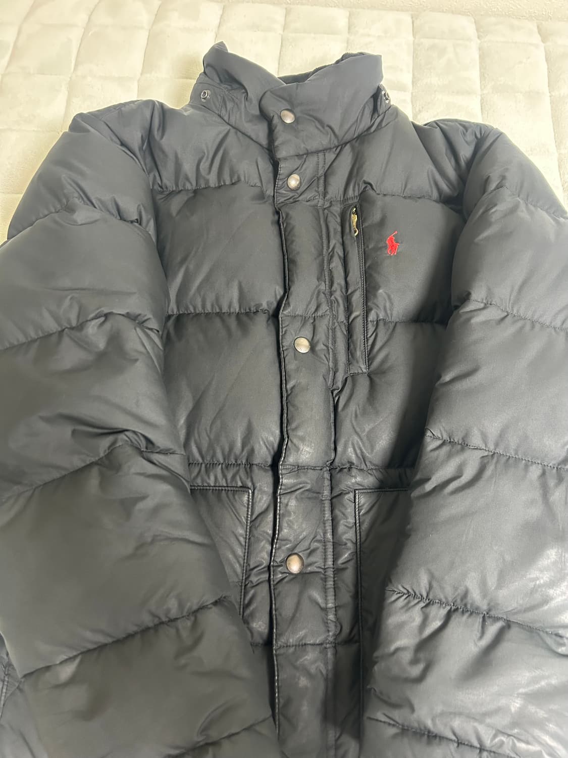 폴로 패딩 블랙 상품이미지1