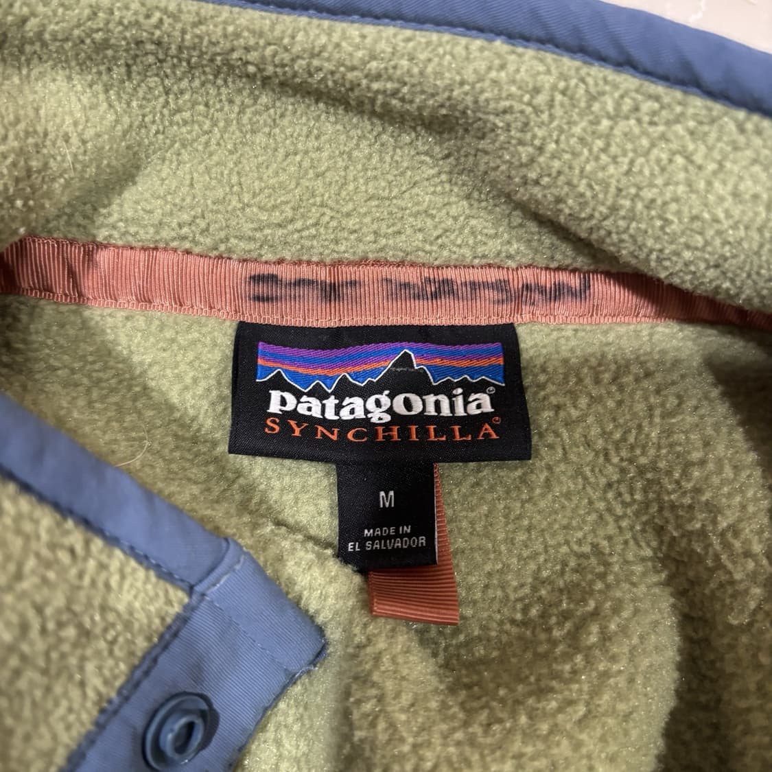 10s 파타고니아 신칠라 스냅-T 카키/머스타드 상품이미지4
