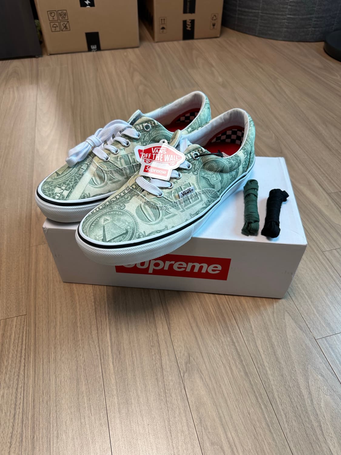 반스 x 슈프림 에라 달러 그린 280 상품이미지1