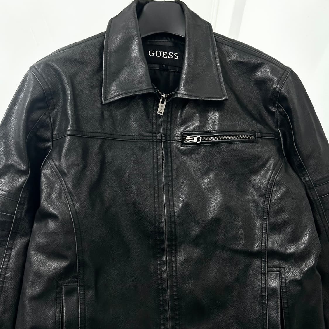 Guess 게스 레더 바이커 자켓 상품이미지6