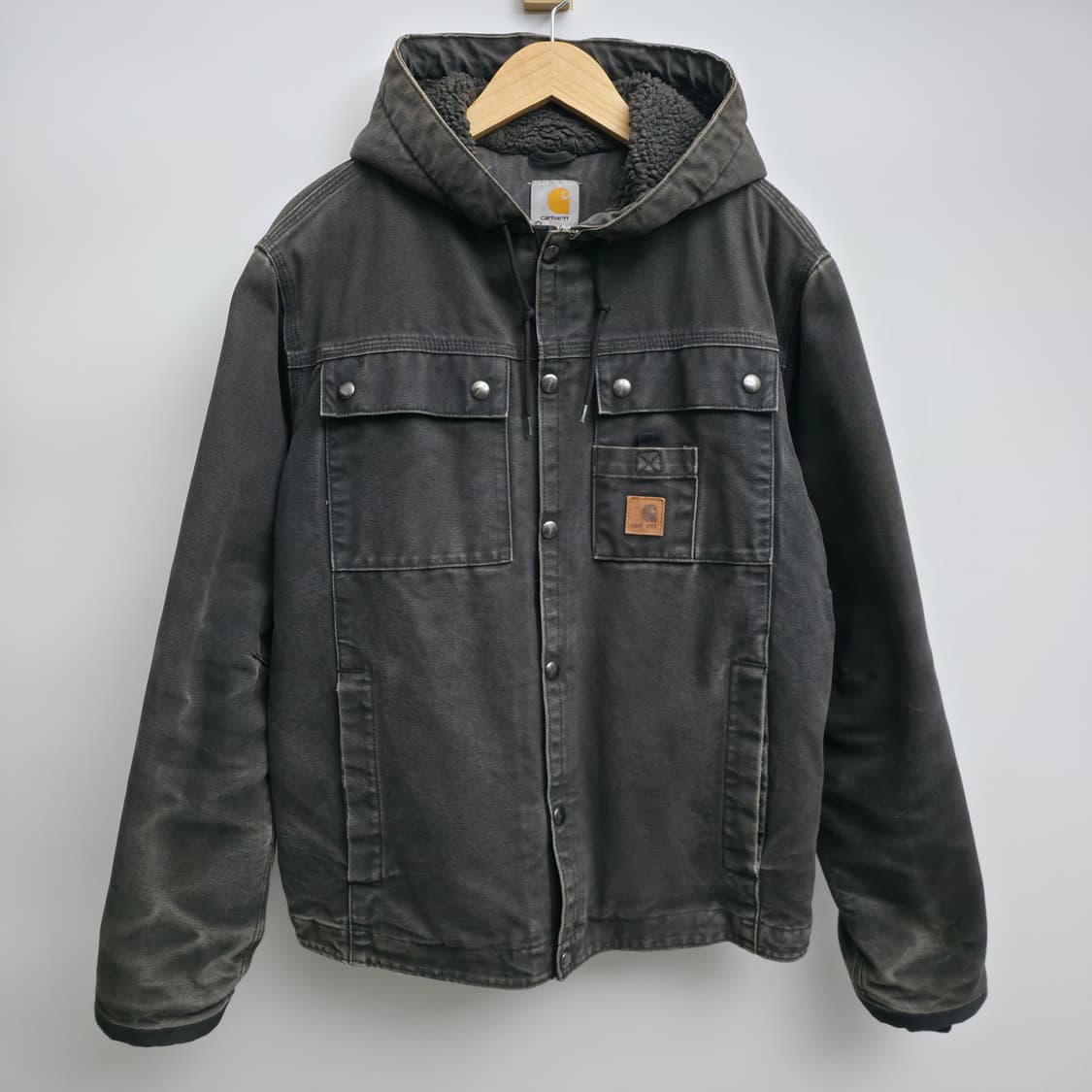 [S] 칼하트 J284 샌드스톤 후드 워크 자켓 상품이미지1